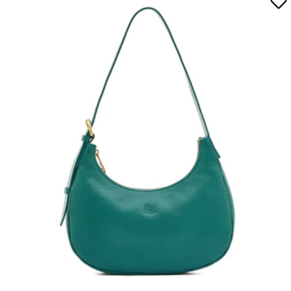 NWT Il Bisonte Belcanto Vacchetta Leather Shoulder Bag - Picture 2 of 13